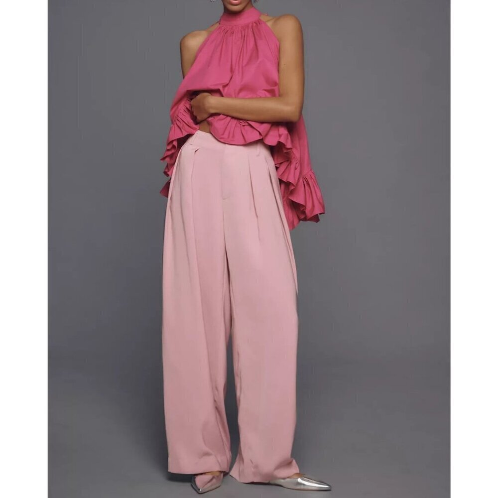 Maeve Tapered Puddle Trousers 20W Light Pink